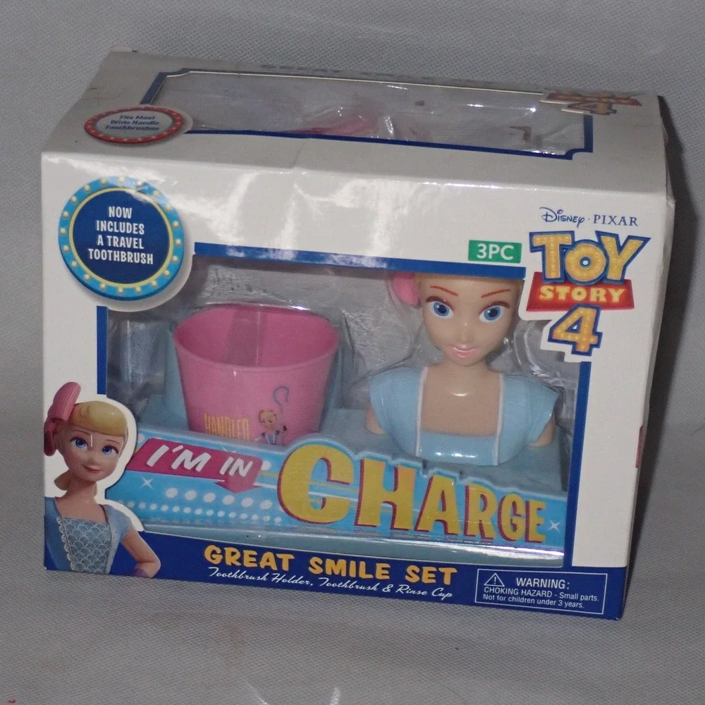 Toy Story 4 Great Smile Set Disney Pixar 3pc Toothbrush holder and Cup Bo Peep